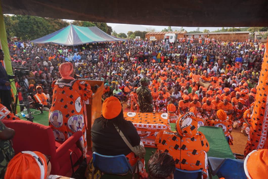 Supporters at a peaceful rally in Malawi